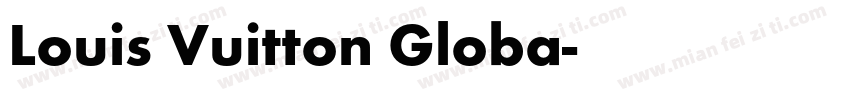 Louis Vuitton Globa字体转换